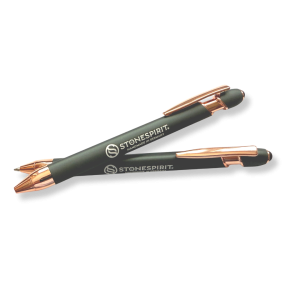 2x STONESPIRIT® Soft Touch Kugelschreiber