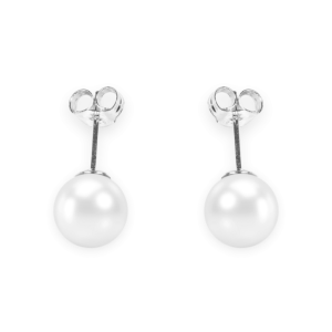 Ohrstecker Crystal White