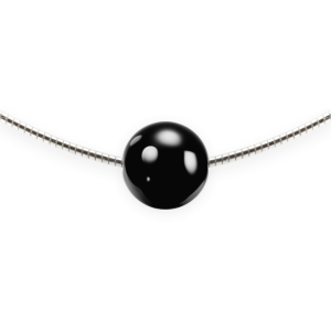 Perlen-Anhänger "Schwebende Perle" Crystal Black