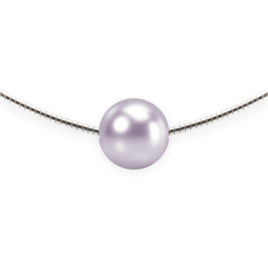 Perlen-Anhänger "Schwebende Perle" Crystal Lavender