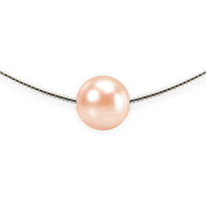 Perlen-Anhänger "Schwebende Perle" Crystal Rose Peach