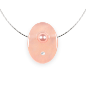 Schmuckstein-Anhänger "Liebe und Geborgenheit" Rosenquarz