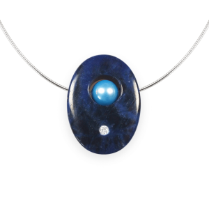 Schmuckstein-Anhänger "Erfolg und Ausdauer" Sodalith